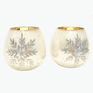 Snowrose telyshållare 2 st