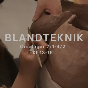 Keramikkurs Onsdagar 13.00-16.00 start 7/1