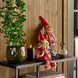 Santa sittande flicka H46 cm