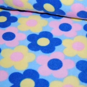 Blommor fleece (fler färger)