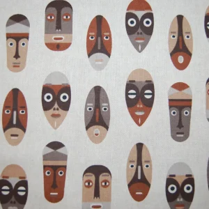Afrikanska masker linneliknande