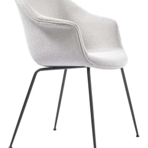 Bat Dining Chair Fully Upholstered Black Matt