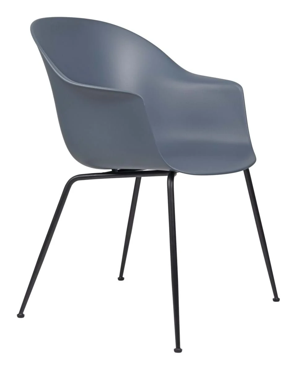Bat Dining Chair Conic Base Black Matt - Bild 3