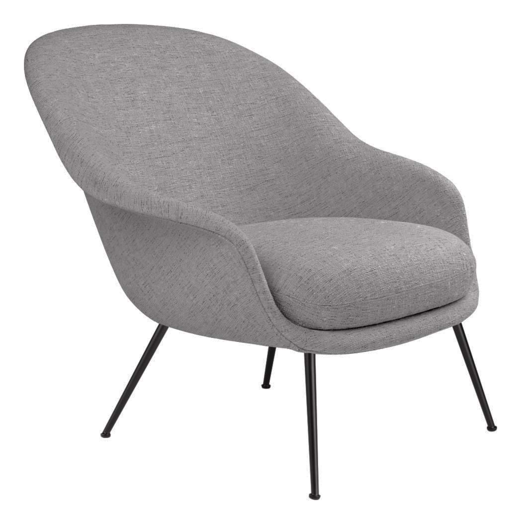 Bat Lounge Chair Low Back Conic Base Black Matt - Bild 2