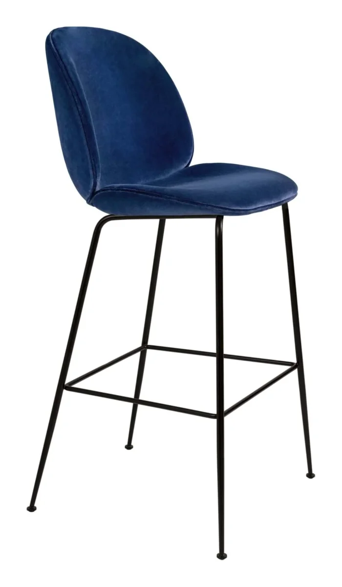 Beetle Bar Chair 75 cm Fully Upholstered Black Matt Base - Bild 2