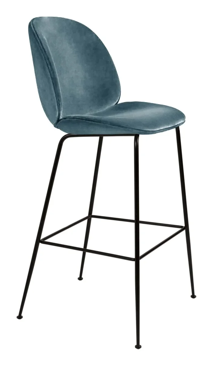 Beetle Bar Chair 75 cm Fully Upholstered Black Matt Base - Bild 6