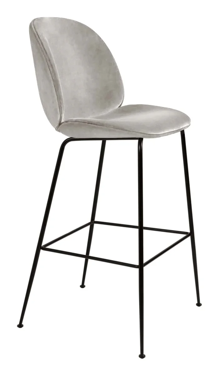 Beetle Bar Chair 75 cm Fully Upholstered Black Matt Base - Bild 7