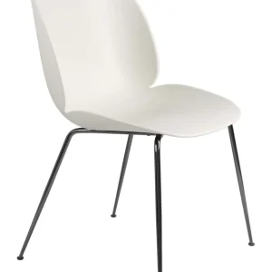 Beetle Chair Unupholstered Black Chrome Base