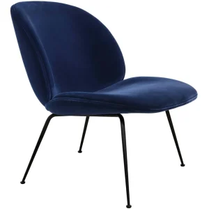 Beetle Lounge Chair Conic Base Black Matt