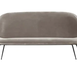 Beetle Sofa Fully Upholstered Conic Base Black Matt