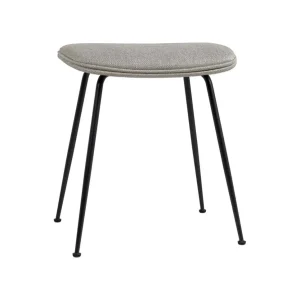 Beetle Stool Fully Upholstered Black Matt Base