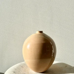 Aprikosfärgad oval vas
