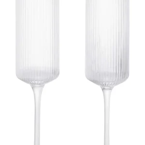 Ripple Champagne Flutes Set Of 2