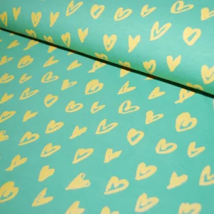 Hjärtan folietryck trikå