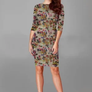 Lurex print blommor (fler färger)
