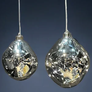 Ariel Silver ljusdekoration 12 cm